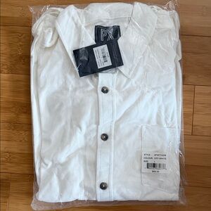 PX Off White Button-Up Shirt